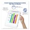 Avery 11 in. x 8.5 in. 8-Tab Print and Apply Index Maker Clear Label Sheet Protector Dividers with White Tabs - Clear (1-Set)